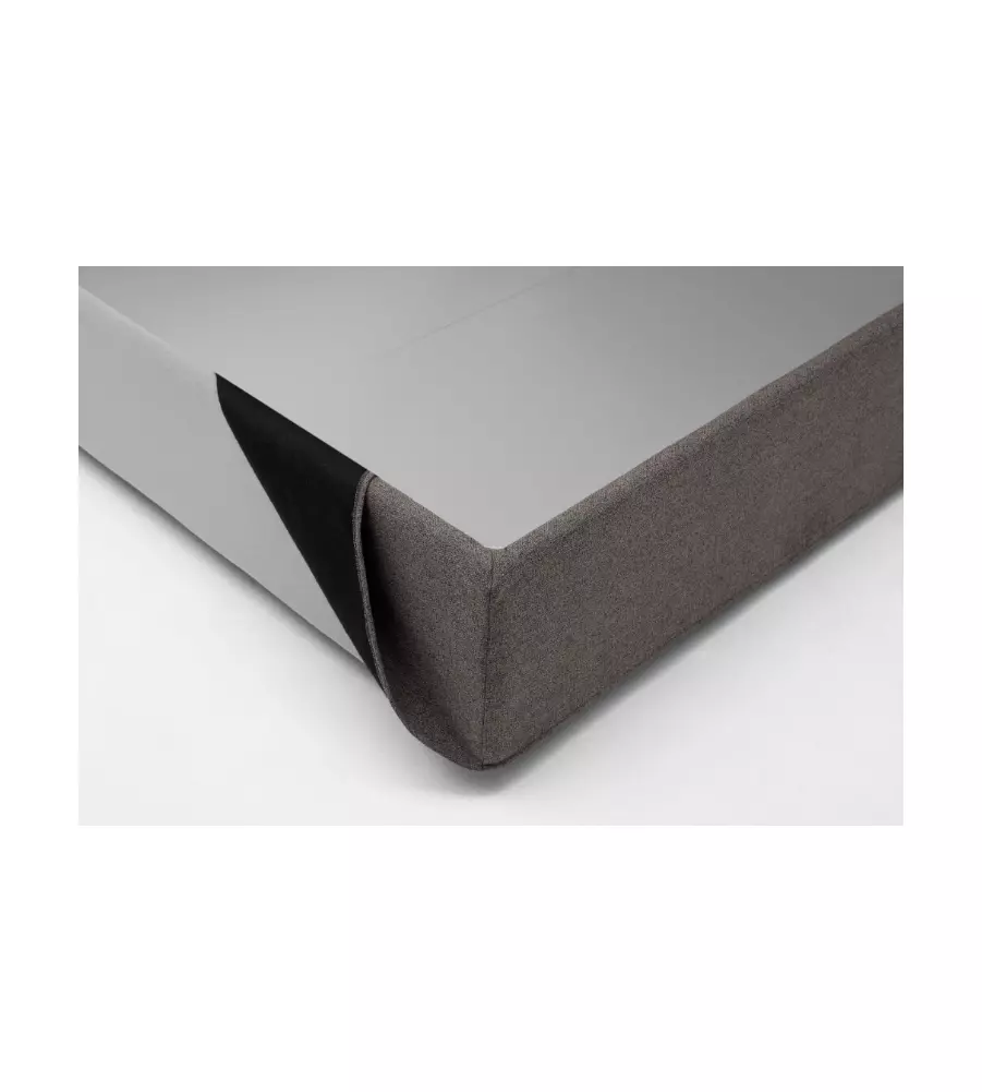 LETTO MATRIMONIALE CONTENITORE "HILL" GRIGIO 160X190 CM